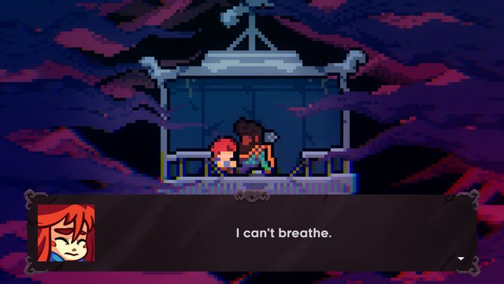 Madeline having a panic attack