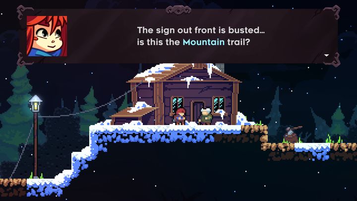 Madeline asking about the mountain trail